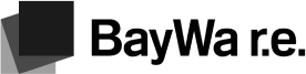 Greyscale BayWa r.e. logo